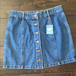 denim forever 21 skirt